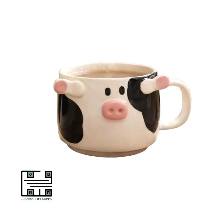 ماگ فانتزی دستساز گاوی
